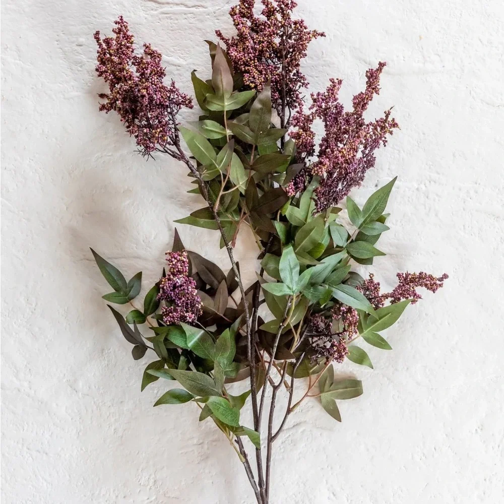 FAUX DUSTY PLUM STEM set off 3 HOUSE OF JADE HOME